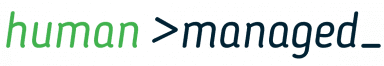 Human managed logo